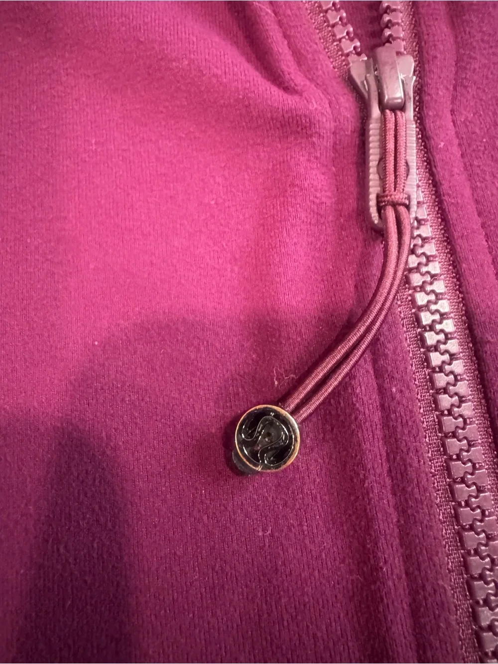 Lululemon Plum Burgundy Full Zip Jacket Size 12 Discontinued